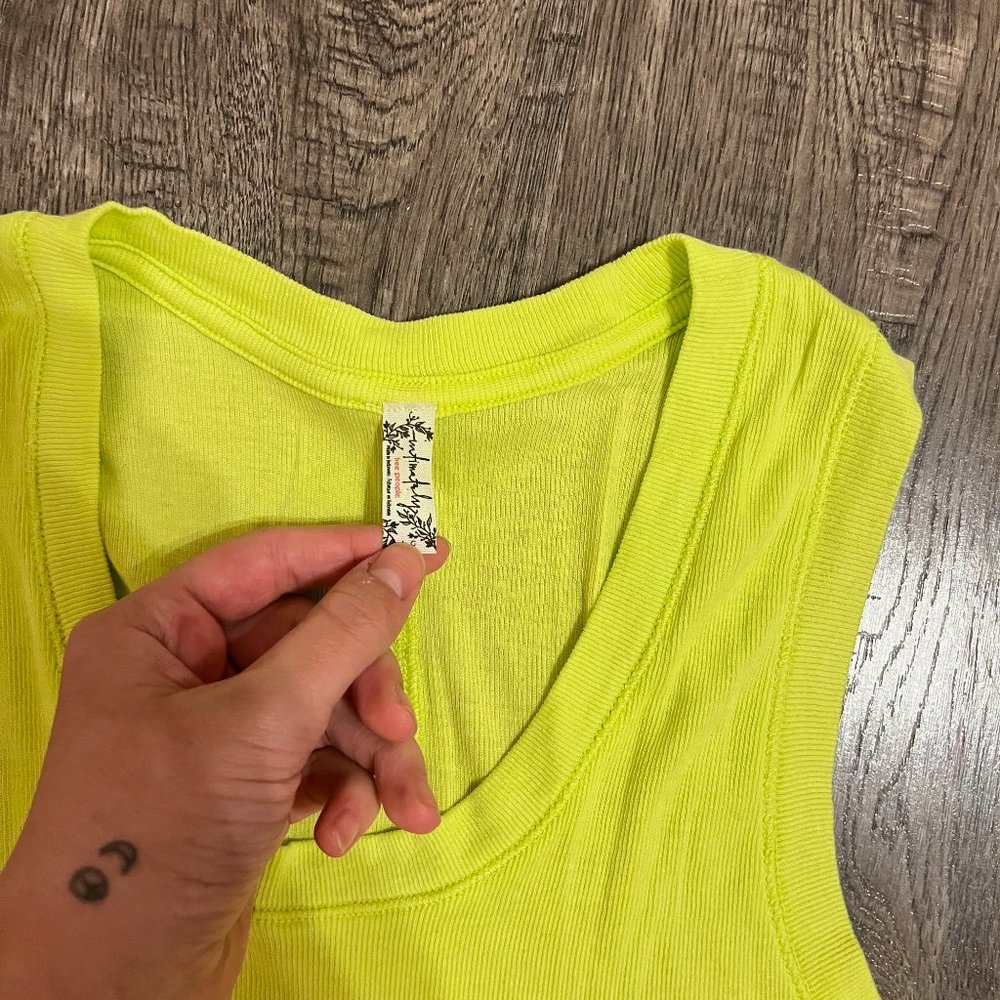 Free People Intimately- Muscle Tank in Lime Soda
